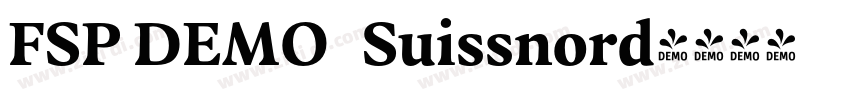 FSP DEMO   Suissnord字体转换